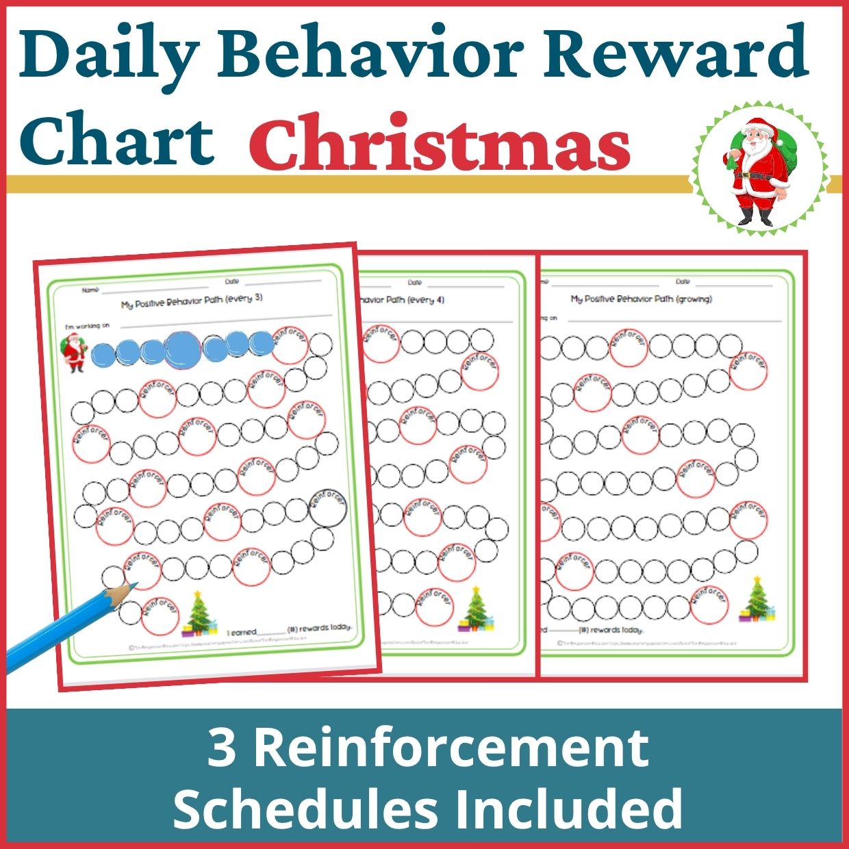 Christmas Behavior Reward Chart