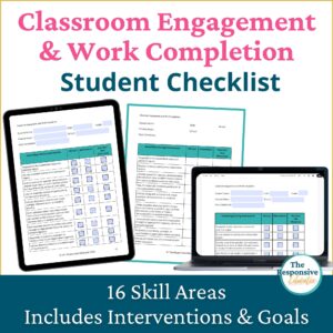student engagement checklist classroom engagement strategies