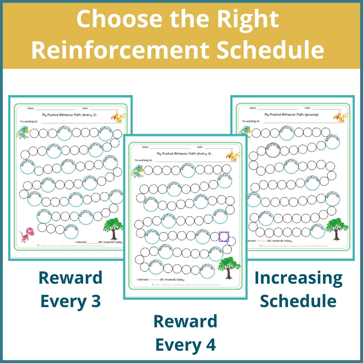Dino Babies Behavior Reward Chart