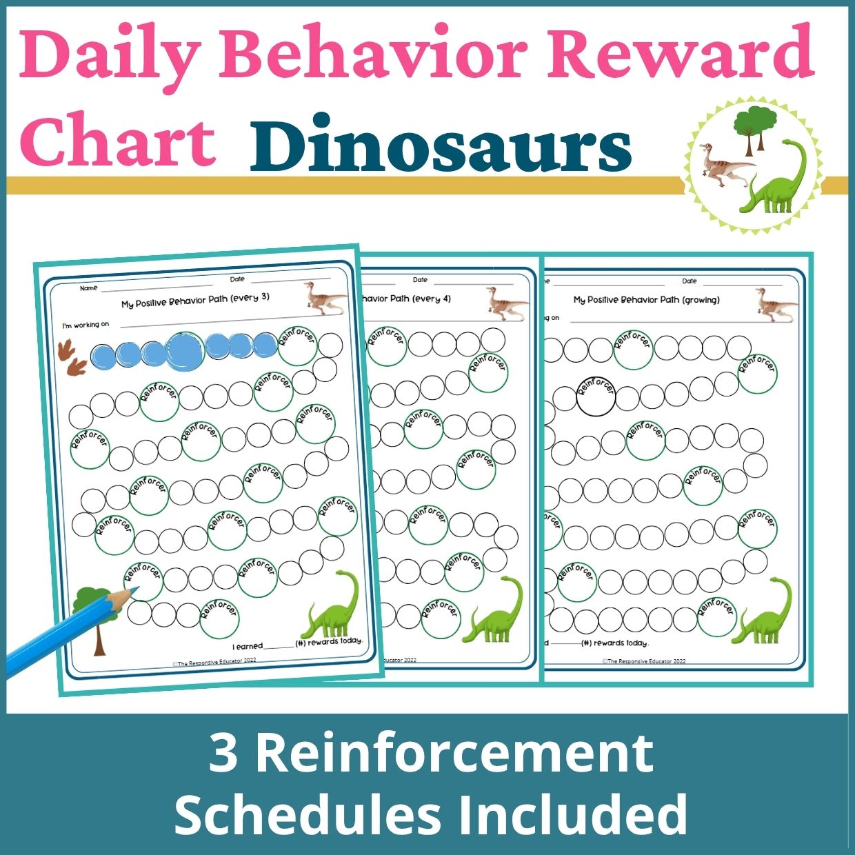 Dinosaurs Behavior Reward Chart