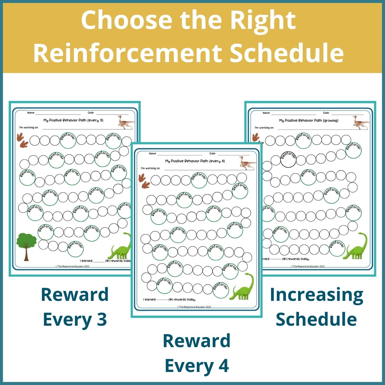Dinosaurs Behavior Reward Chart