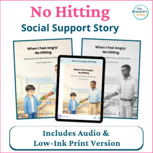 No Hitting Social Support Story