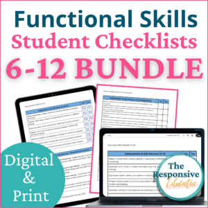 6th-12th Grade Functional Life Skills Checklist