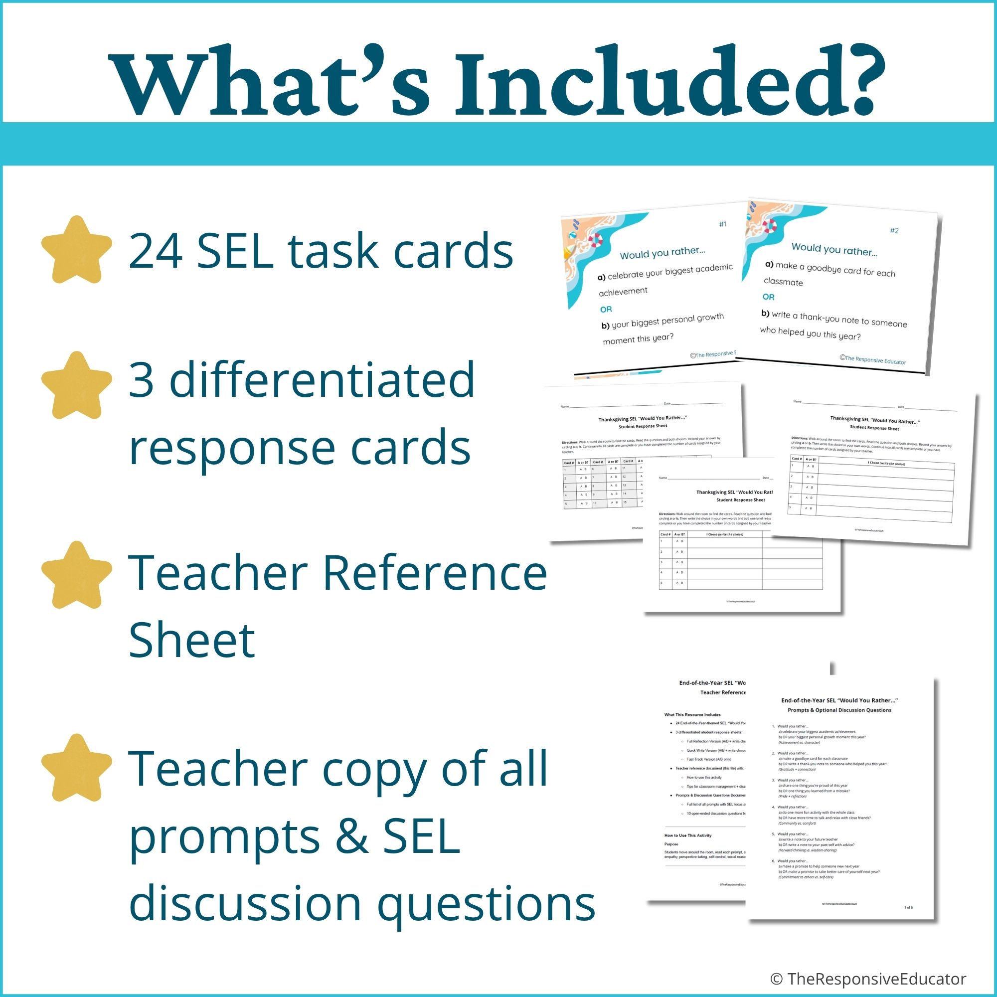 End of Year Would You Rather Questions & SEL Write the Room Activity - Image 4