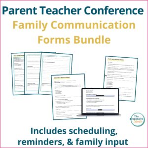 parent teacher conference templates