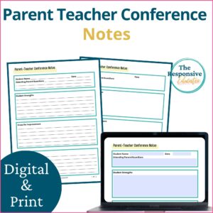 Parent Teacher Conference Notes