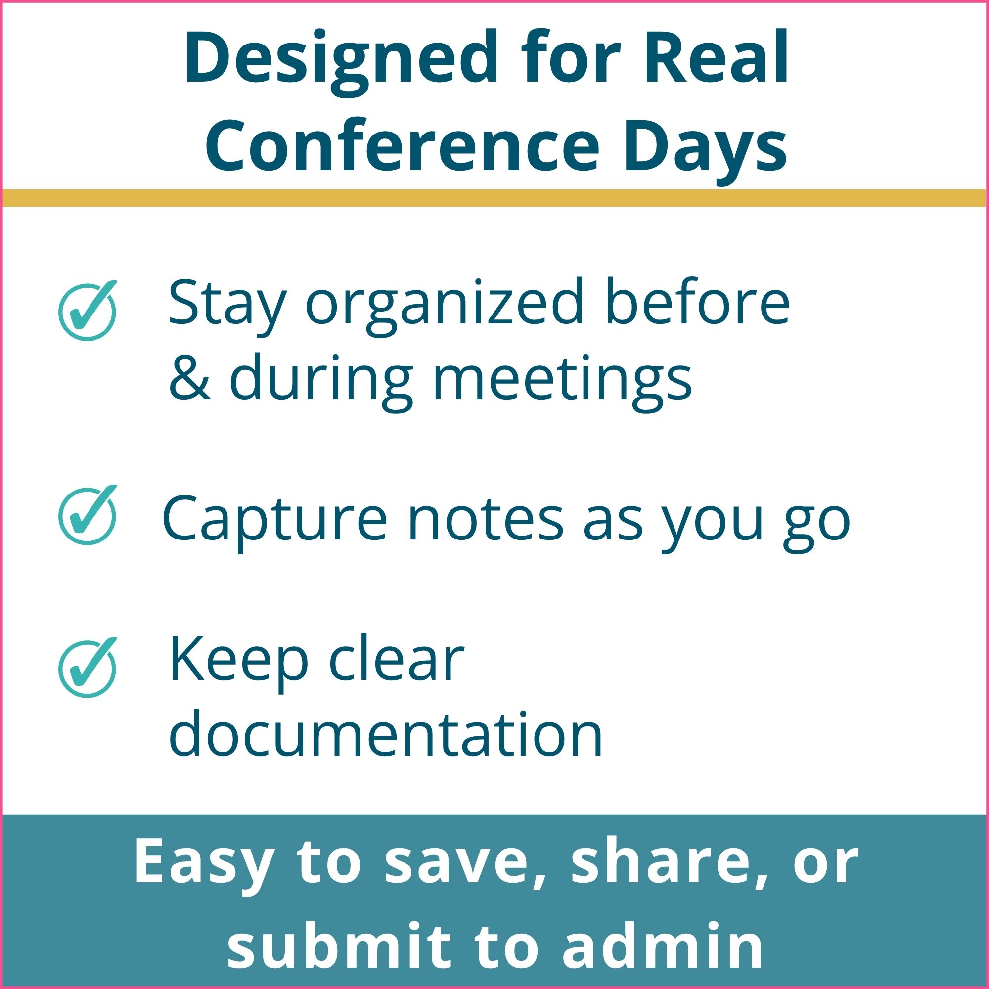 Parent Teacher Conference Forms for Teachers - Sign Up Schedule, Checklist, Notes, & Sign In Sheets - Image 4