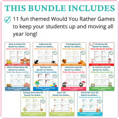 Write the Room + Would You Rather Questions for Students - Bundle - Image 4