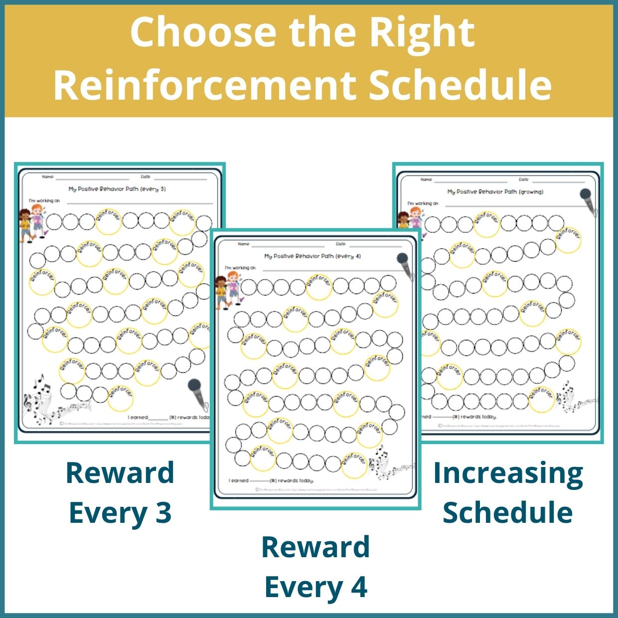 Singers Behavior Reward Chart for Students – Printable Behavior Chart - Image 2