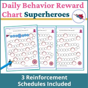 Superheroes Behavior Reward Chart