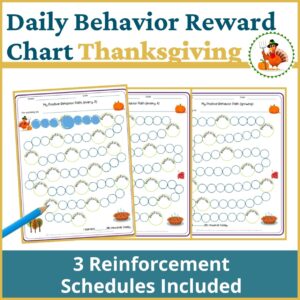 Thanksgiving Behavior Reward Chart