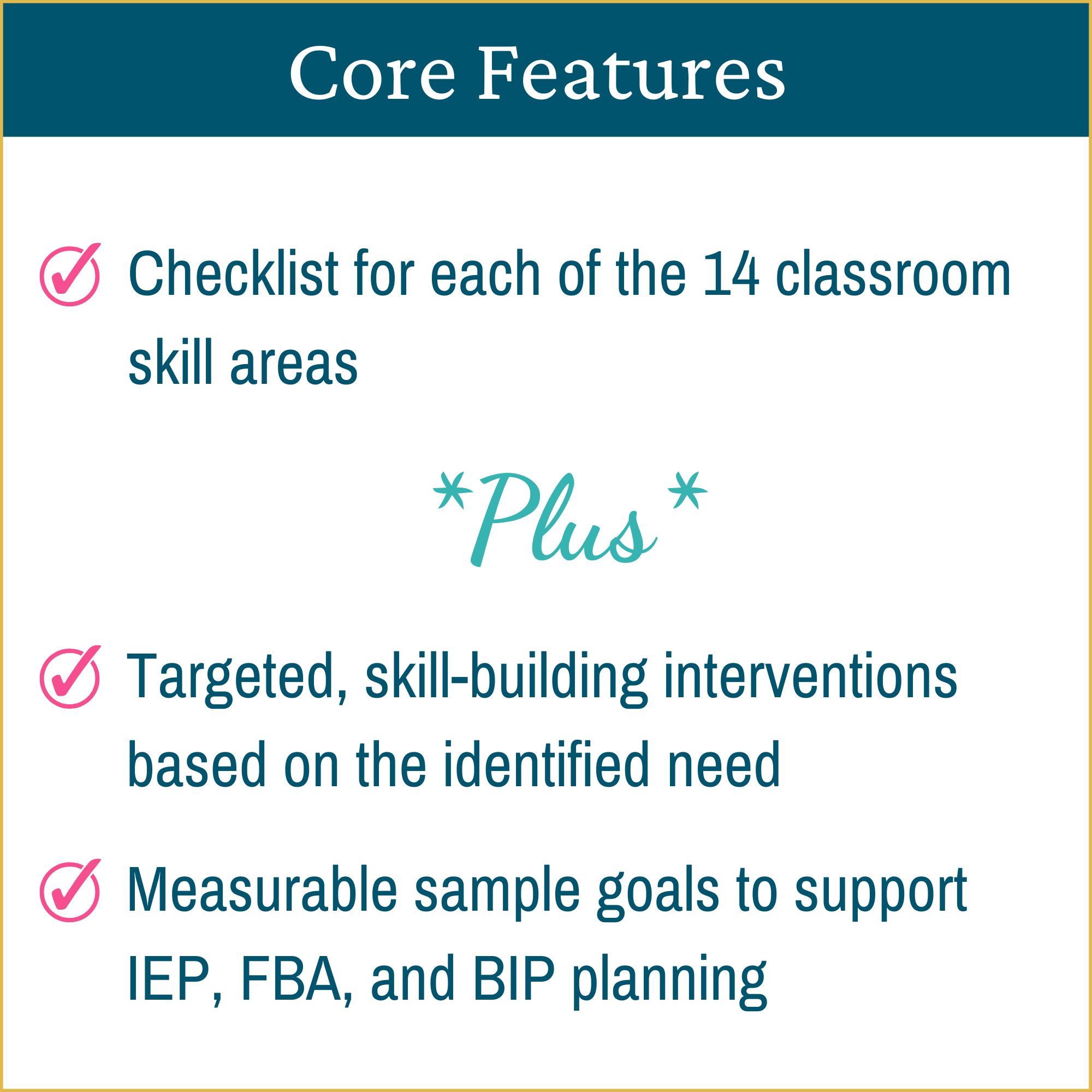 Classroom Rules and Expectations: Behavior Checklist for Students with Interventions & IEP Goals - Image 3