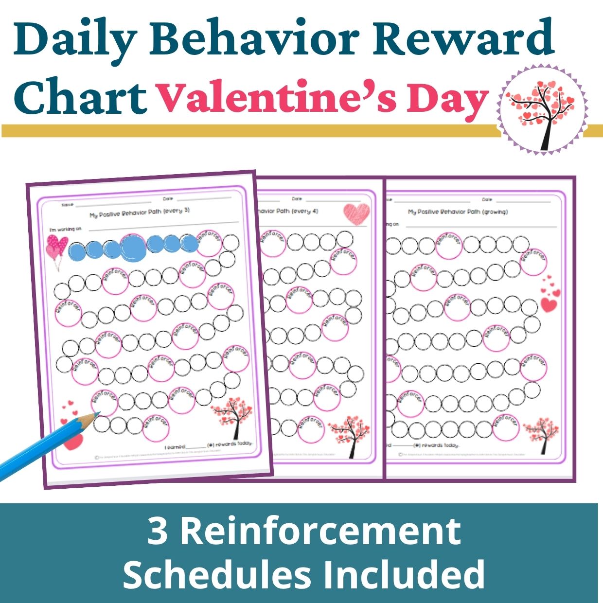 Valentine's Day Behavior Reward Chart
