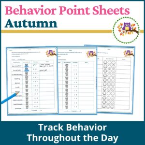 Autumn Behavior Point Sheet