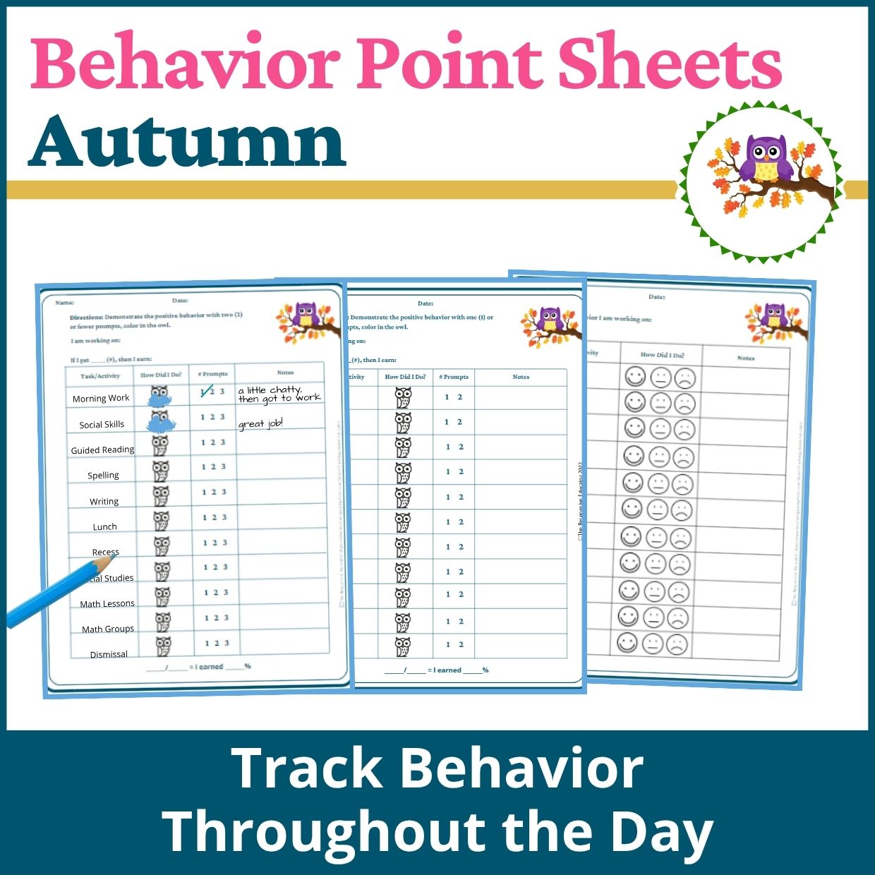Autumn Behavior Point Sheet