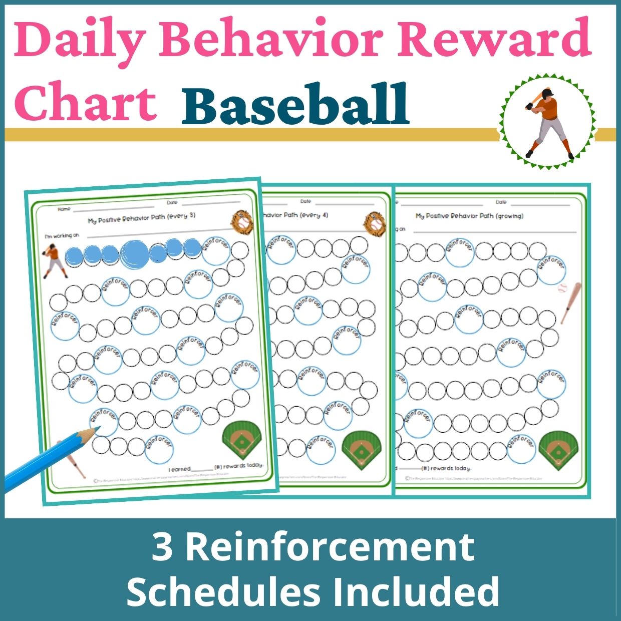 Baseball Behavior Reward Chart