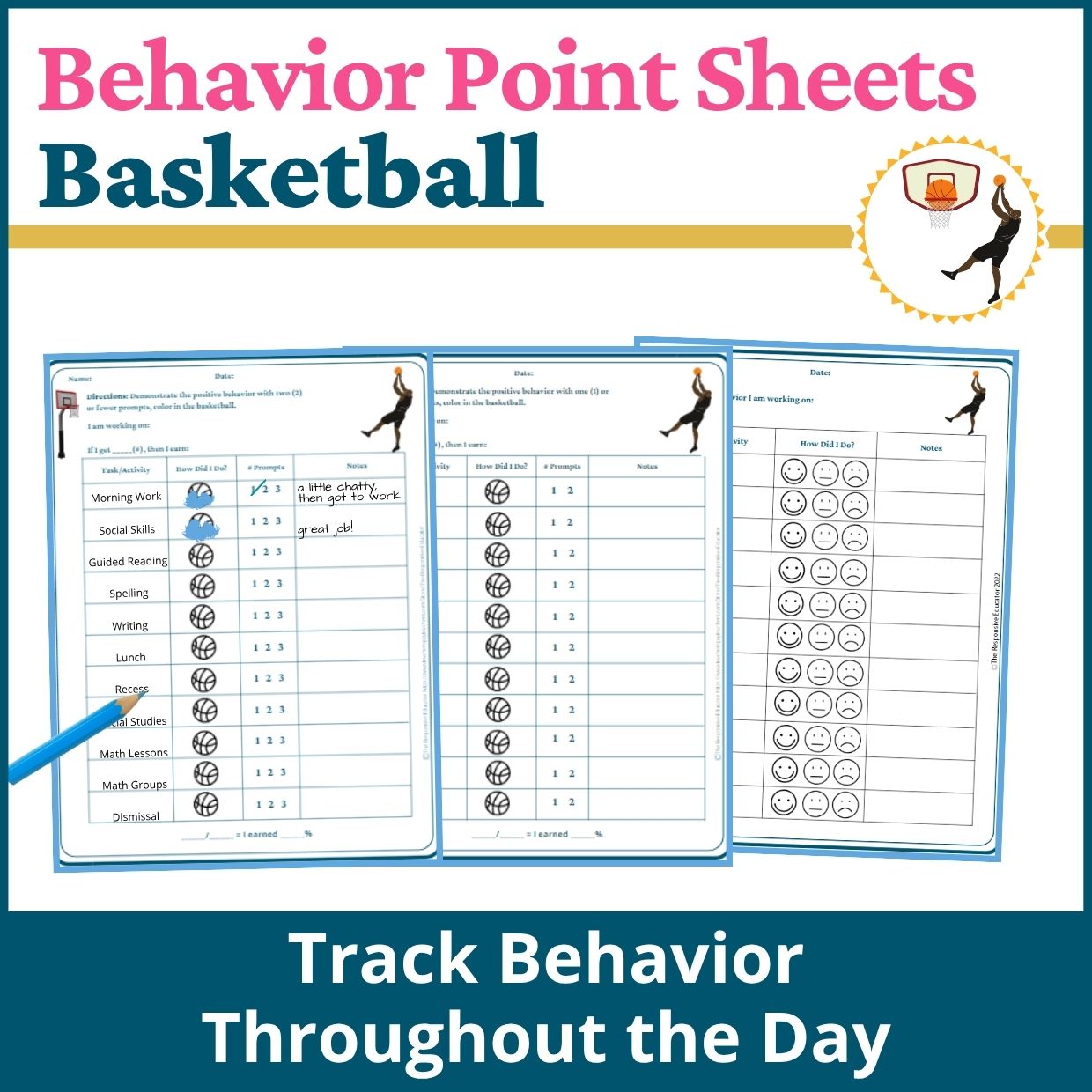 Basketball Behavior Point Sheet