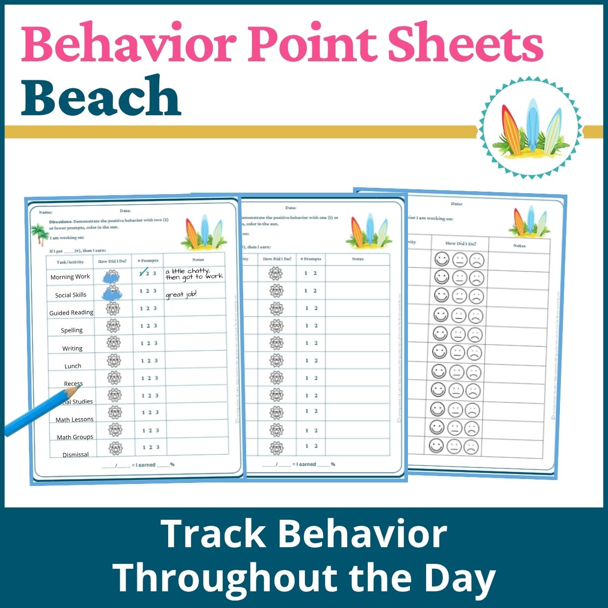 Beach Behavior Point Sheet