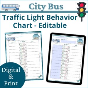 City Bus Traffic Light Behavior Chart
