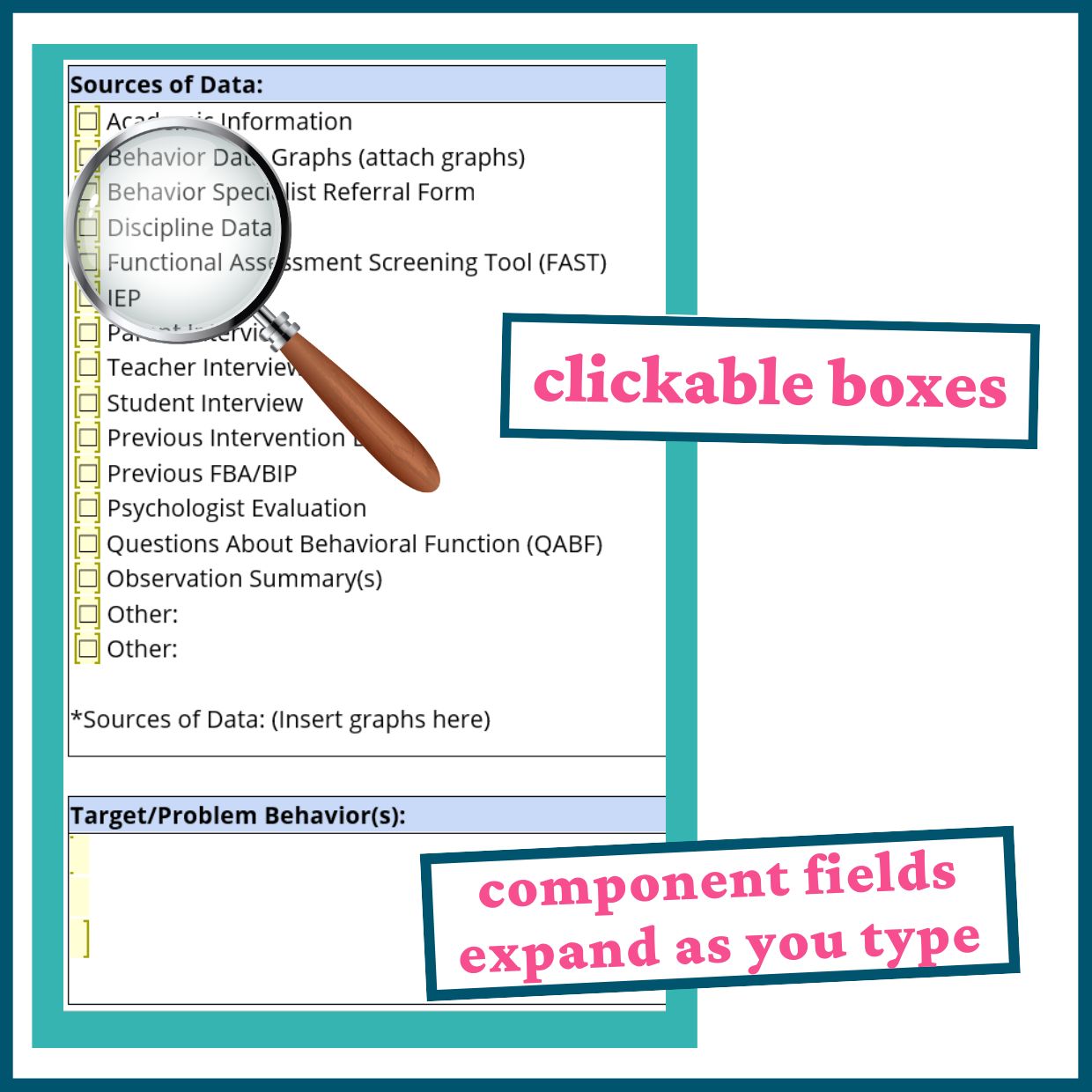 Functional Behavior Assessment Template & Guided FBA Examples - Image 3