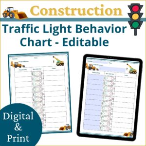 Construction Traffic Light Behavior Chart