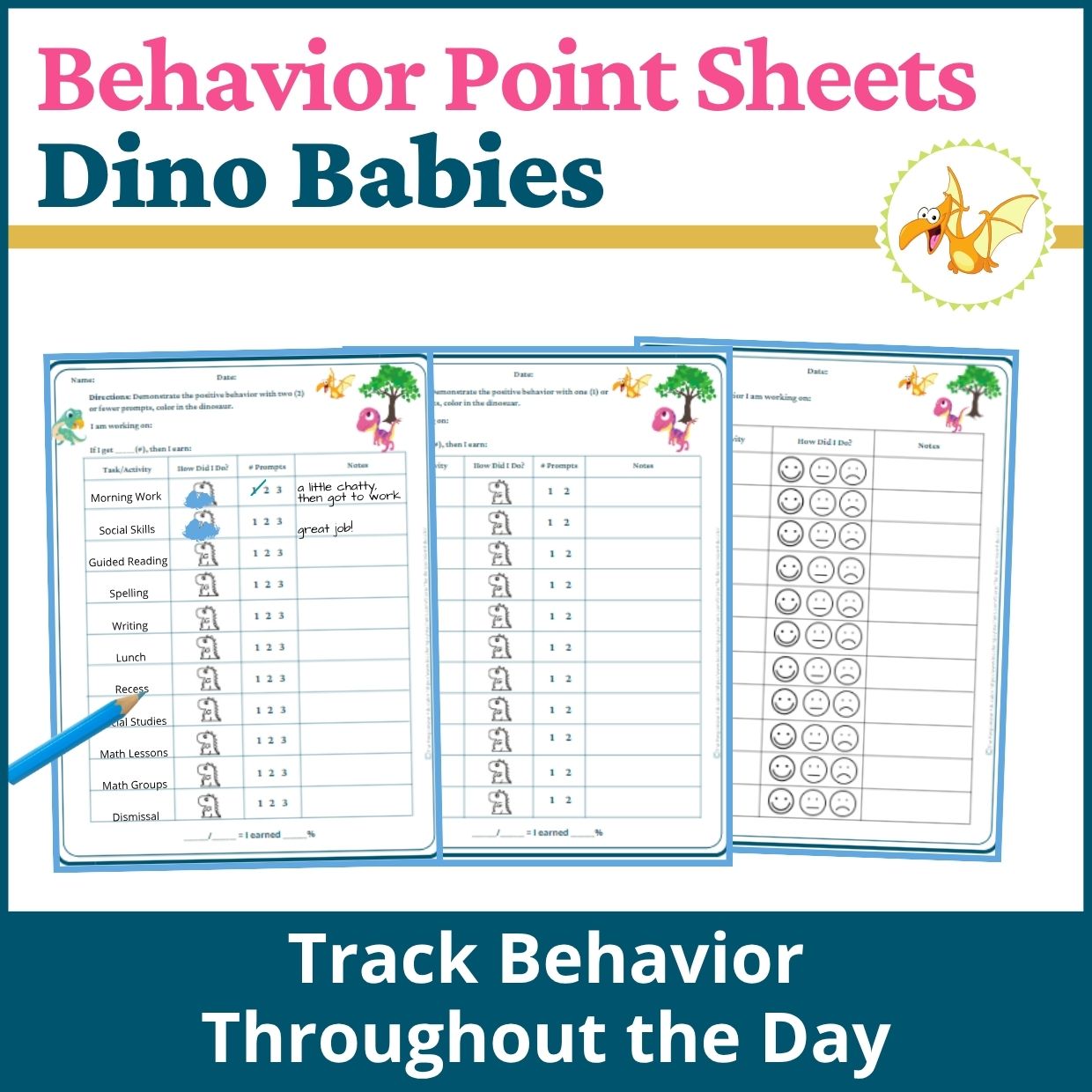 Dino Babies Behavior Point Sheet