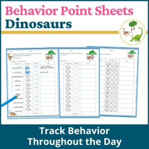 Dinosaurs Behavior Point Sheet