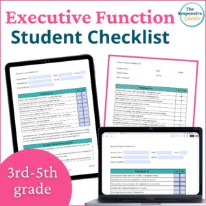 Executive Functioning IEP Goals Grades 3-5