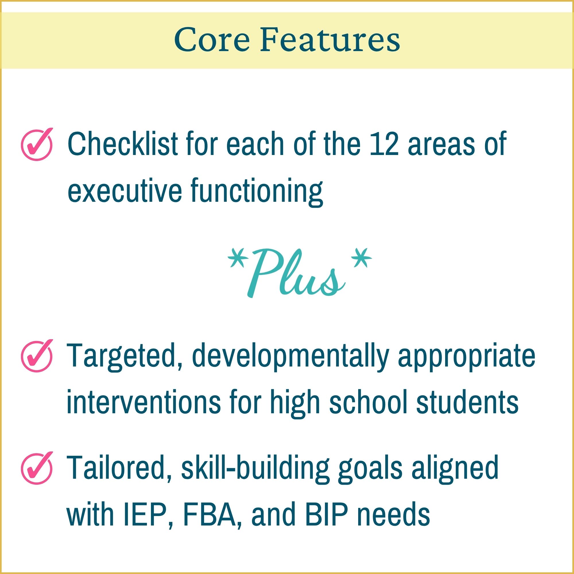 Executive Functioning IEP Goals High School & Skills Checklist - Image 2