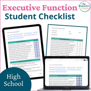 Executive Functioning IEP Goals High School