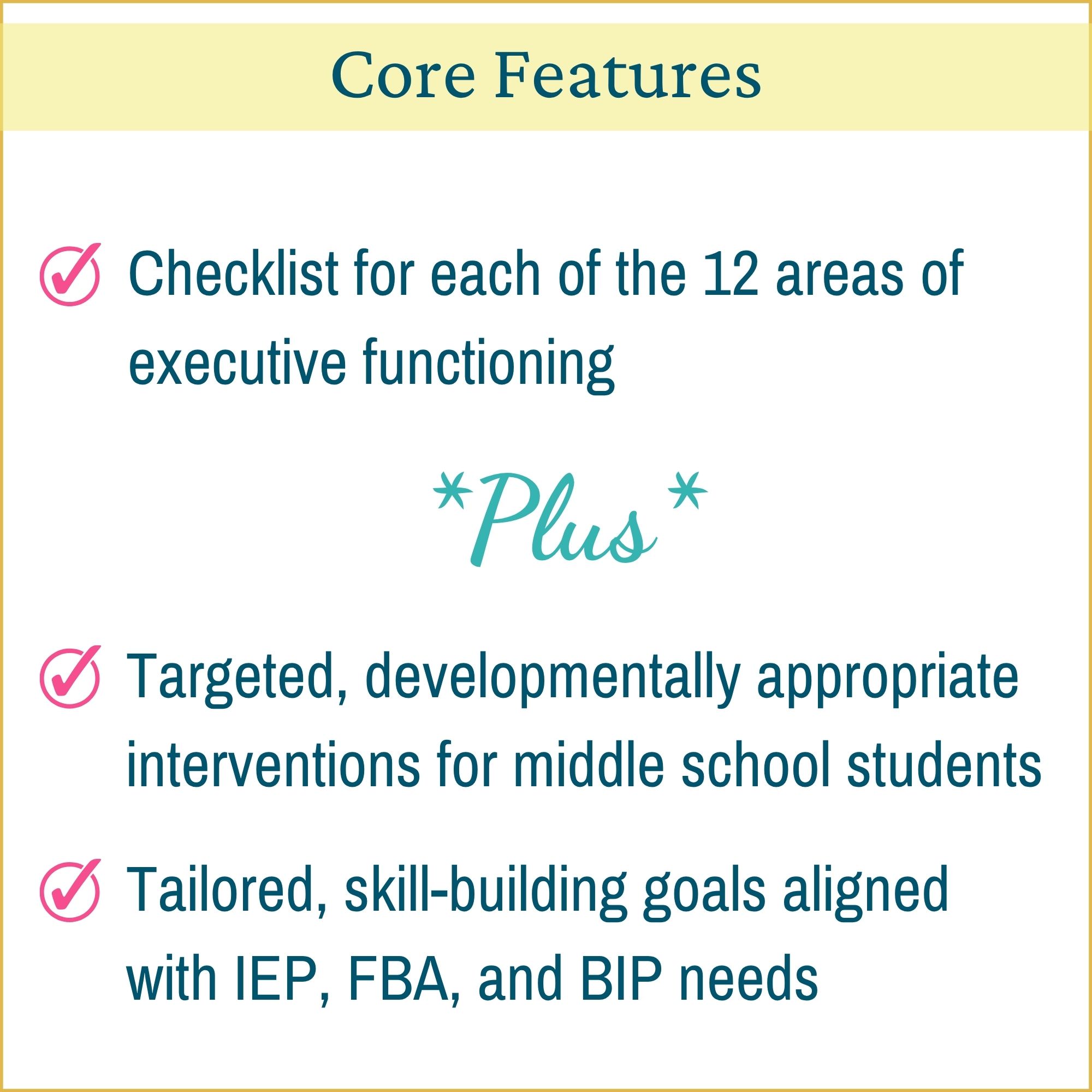 Executive Functioning IEP Goals Middle School & Skills Checklist - Image 2