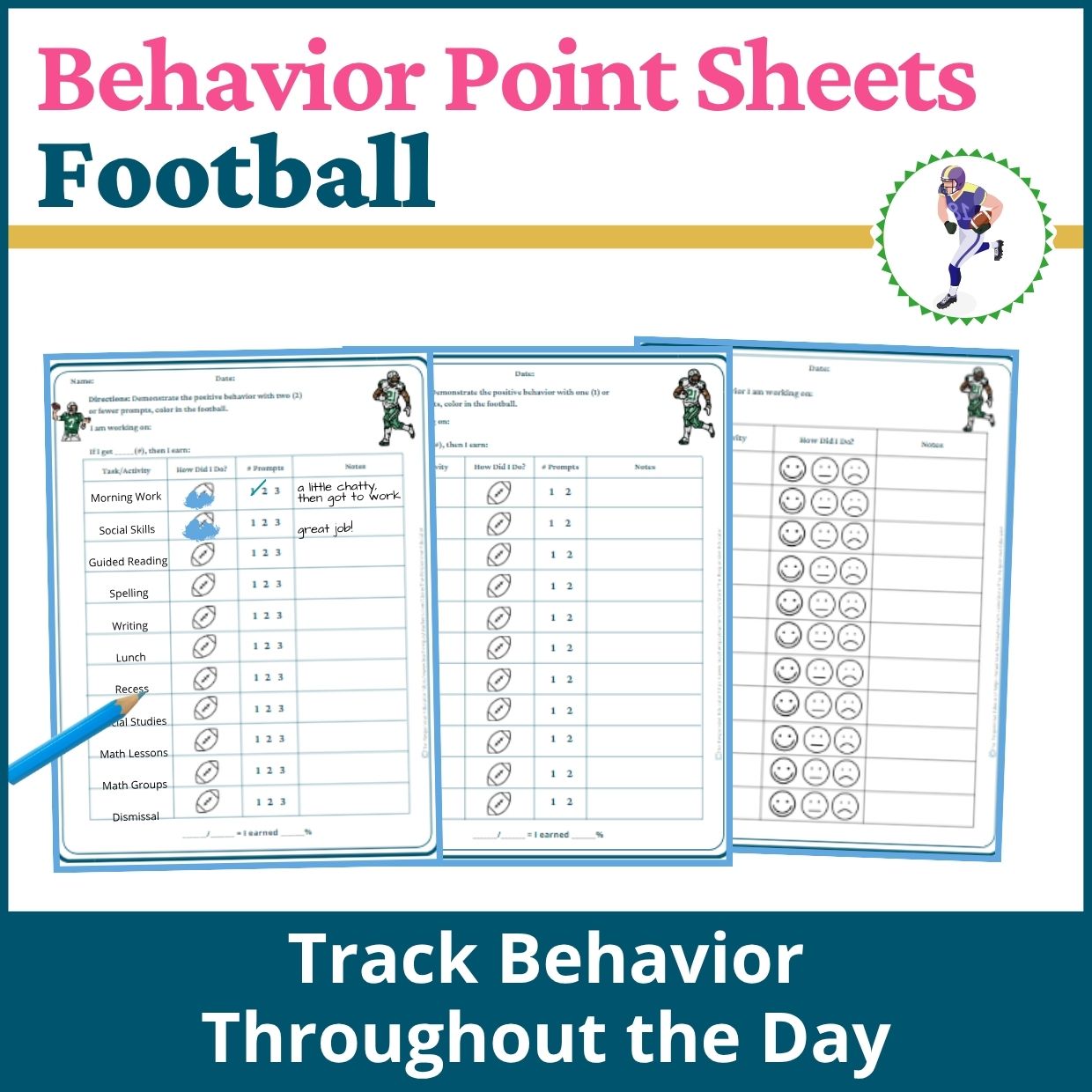 Football Behavior Point Sheet
