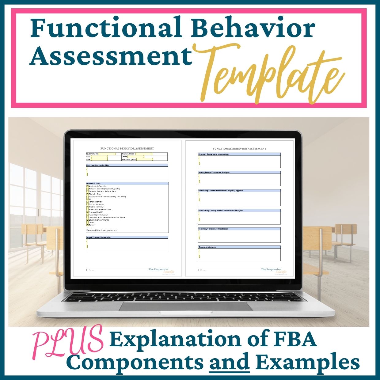 Functional Behavior Assessment Template