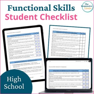 9th-12th Grade Functional Life Skills Checklist