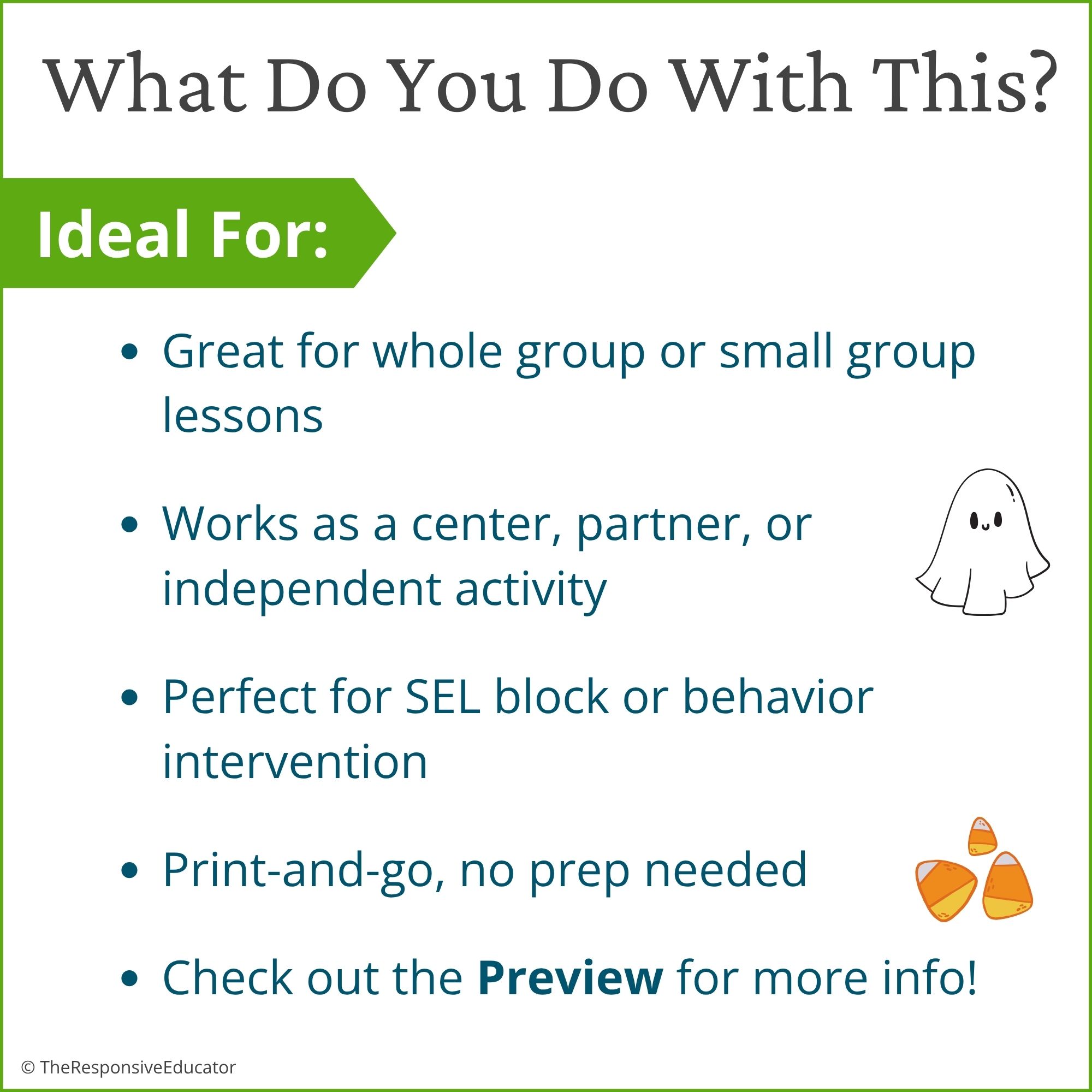 Halloween Appropriate vs Inappropriate Behavior Worksheets & Sorting Activity - Image 4