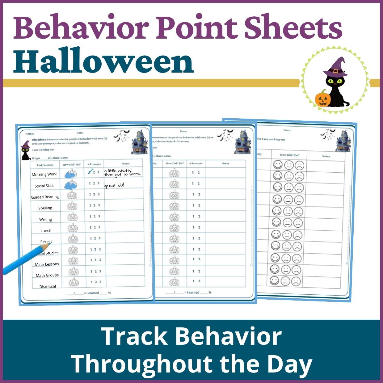 Halloween Behavior Point Sheet