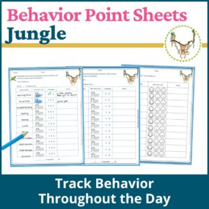 Jungle Behavior Point Sheet