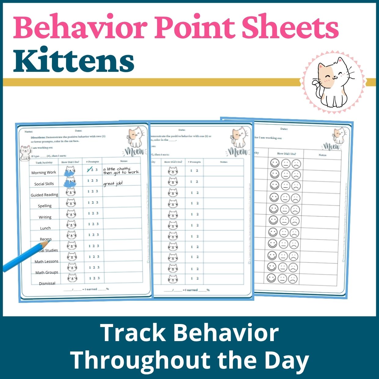 Kittens Behavior Point Sheet