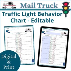 mail truck traffic light behavior chart