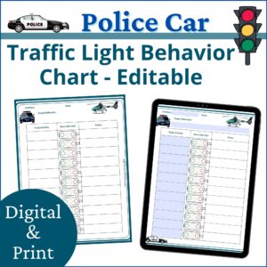 Police Car Traffic Light Behavior Chart