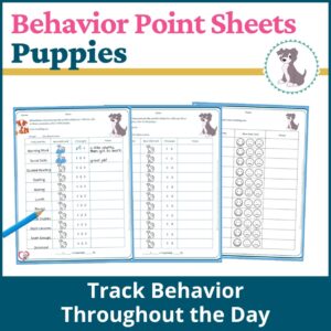 Puppies Behavior Point Sheet