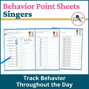 Singers Behavior Point Sheet