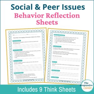 Conflict Resolution Worksheets