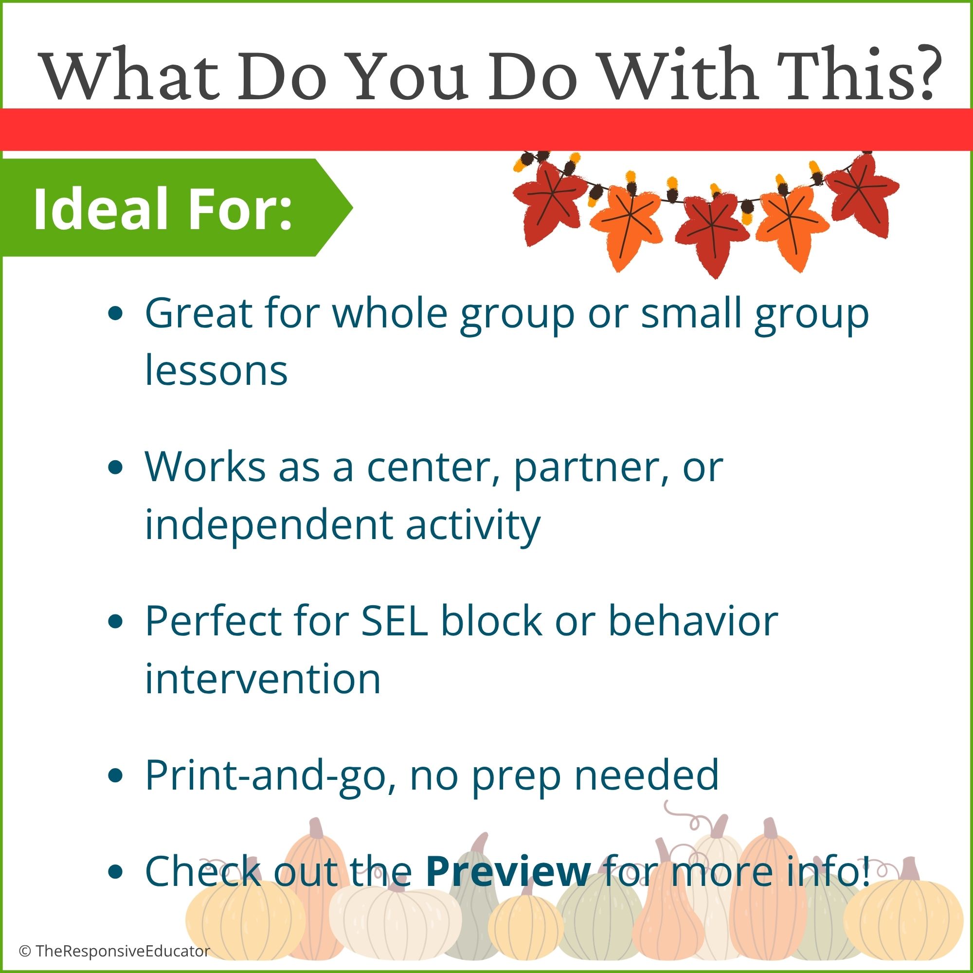 Thanksgiving Appropriate vs Inappropriate Behavior Worksheets & Sorting Activity - Image 4