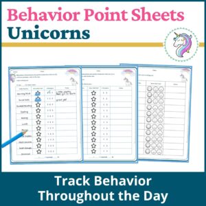 Unicorns Behavior Point Sheet
