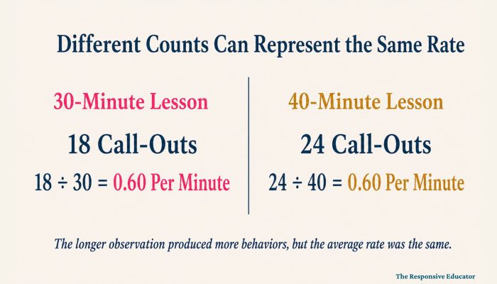 Different Counts Can Represent the Same Rate (1)