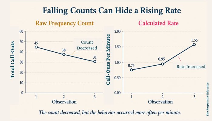 Falling Counts Can Hide a Rising Rate (1)
