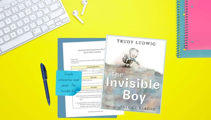 The Invisible Boy interactive read aloud along with keyboard and notebooks