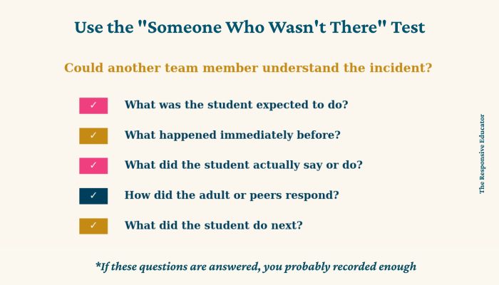 Use the Someone Who Wasn't There Test