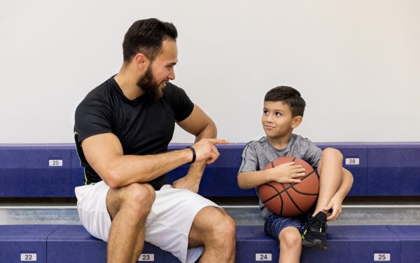 adult child basketball